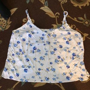 Old navy floral spaghetti strap blouse